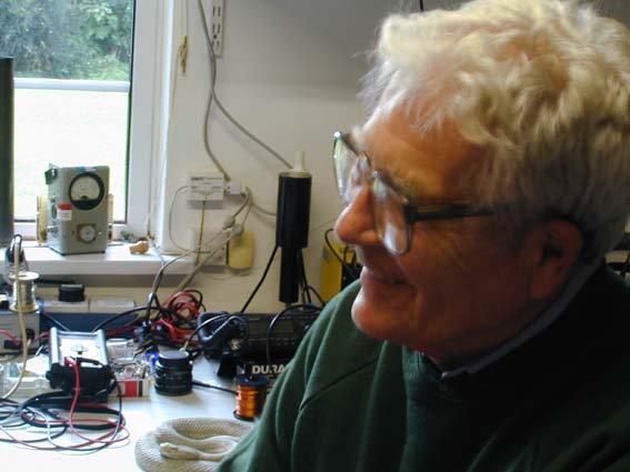 James Lovelock in his lab
